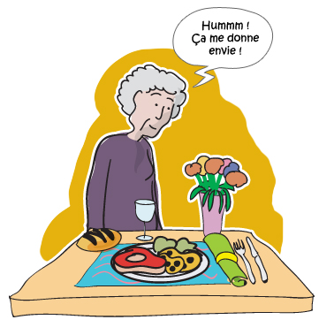 La nutrition d'une personne âgée